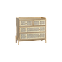 	LUMAE - Chest of drawers L95 - Toffee and Natural cane