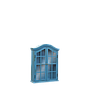 CLAVERTON - Wall cabinet L60 x H80 - Shabby stone blue