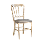NAPOLEON - Chair - Toffee and Light grey cover