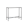 ASTHESIO - Hand-hammered metal console table L90 x H80 - Aged silver