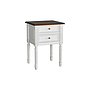ORLEANS - Bedside table H70 -Brocante white and Washed antic