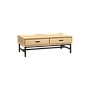 DANN - Coffee table L120 x W60 - Toffee and Matt black