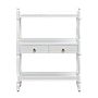 BRIANA - Kitchen storage shelf L80 - Brushed white