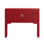 XIAN - Console table L100 - Patina chinese red